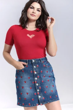 Hell Bunny Skirts|Denim><noscript><img width=