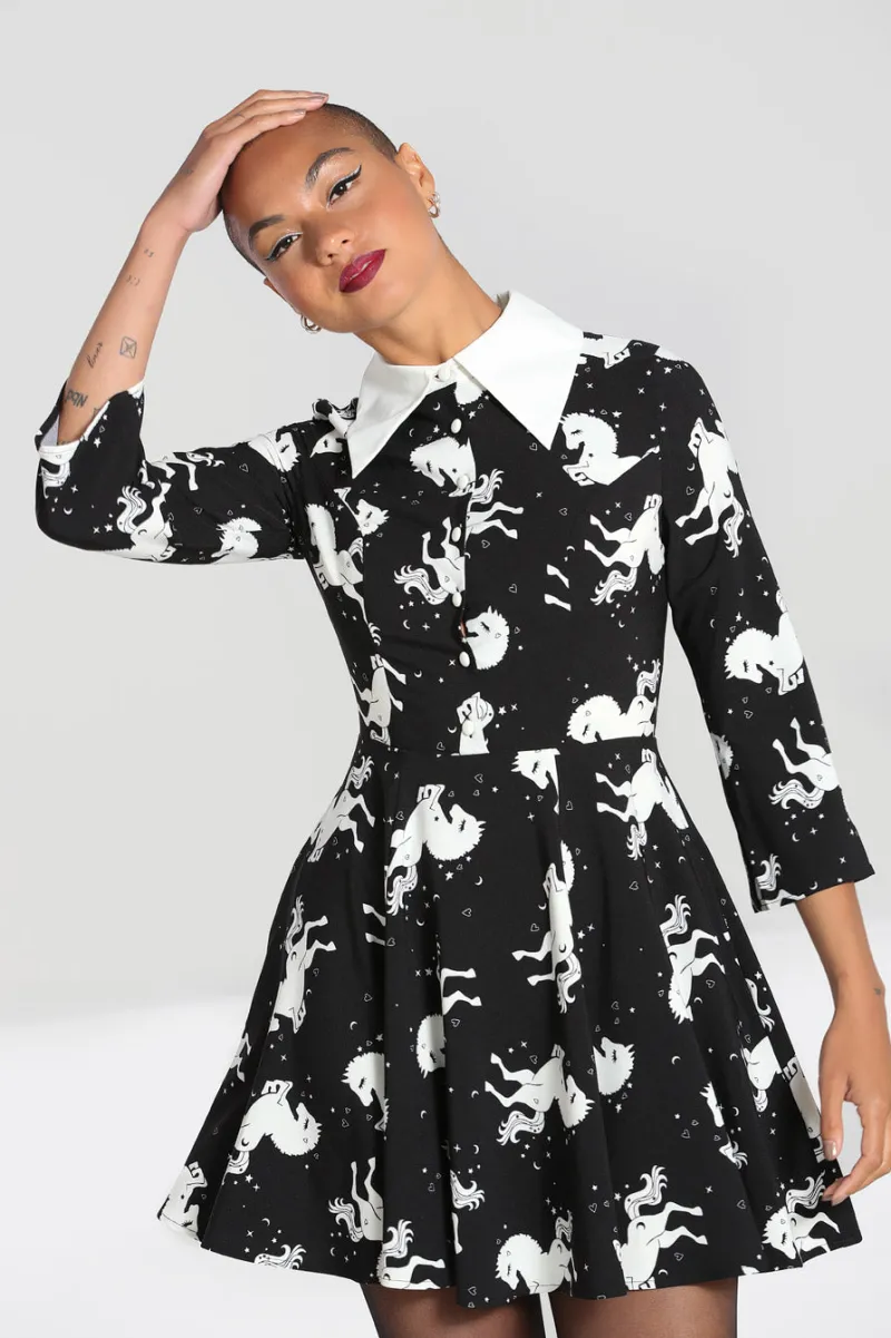 Hell Bunny Dresses|Dresses>Sullivan Mini Dress Black