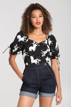 Hell Bunny Tops|Tops>Sullivan Top Black