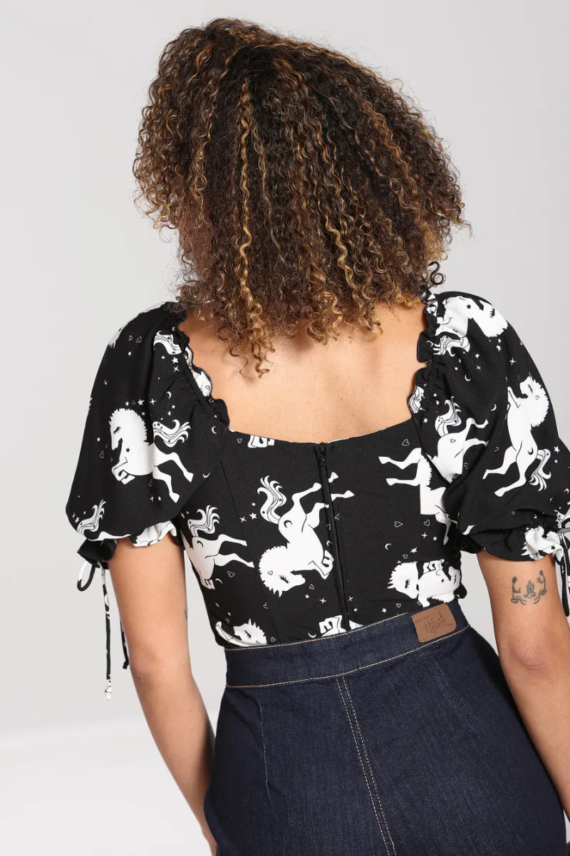 Hell Bunny Tops|Tops>Sullivan Top Black
