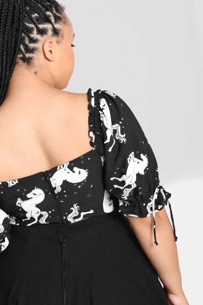 Hell Bunny Tops|Tops>Sullivan Top Black