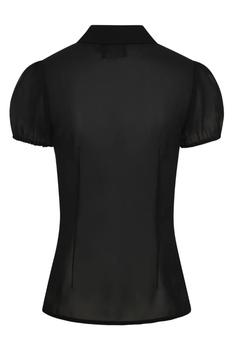 Hell Bunny Tops|Blouses>Taffy Blouse Black