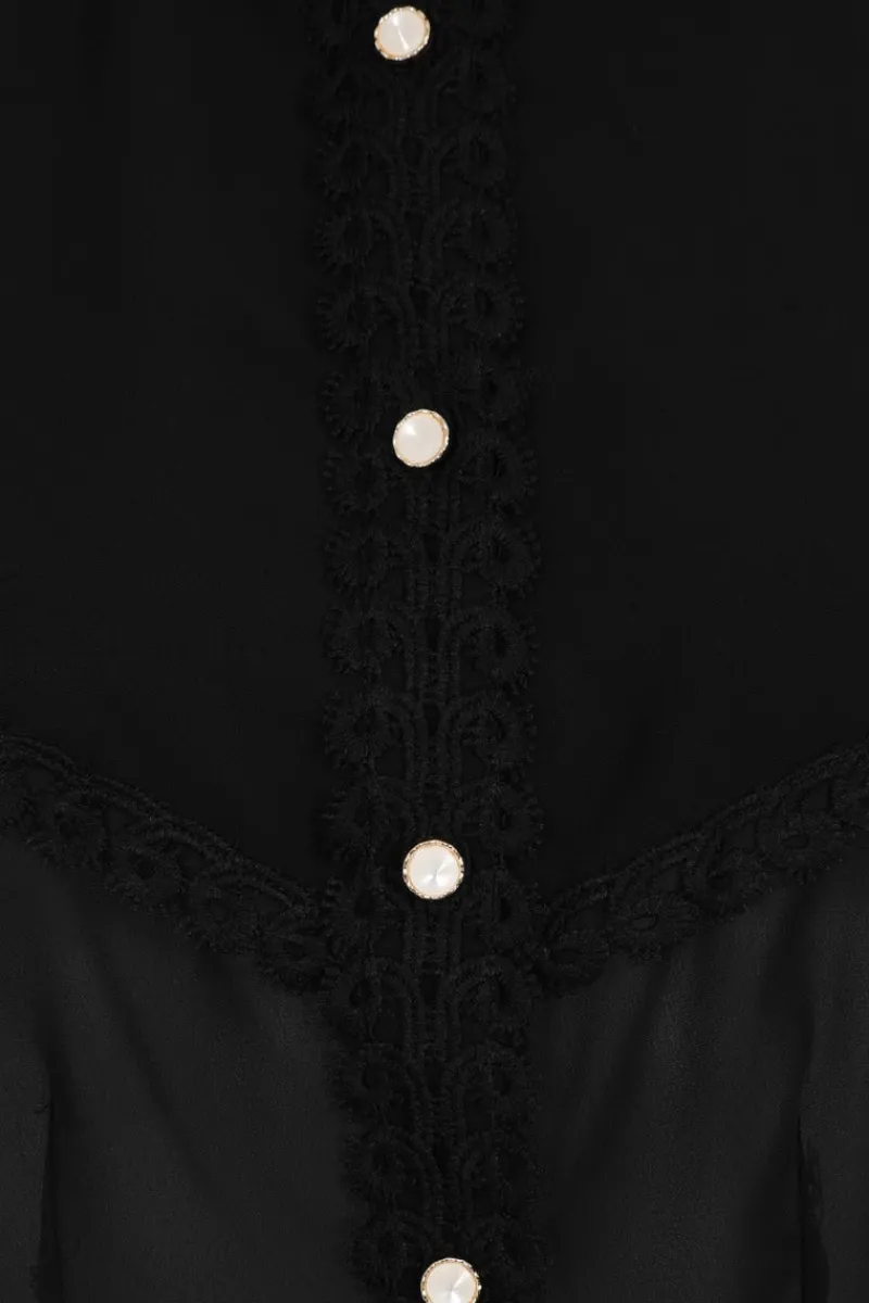 Hell Bunny Tops|Blouses>Taffy Blouse Black