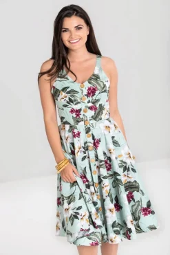Hell Bunny Dresses|Dresses With Pockets>Tahiti 50's Dress