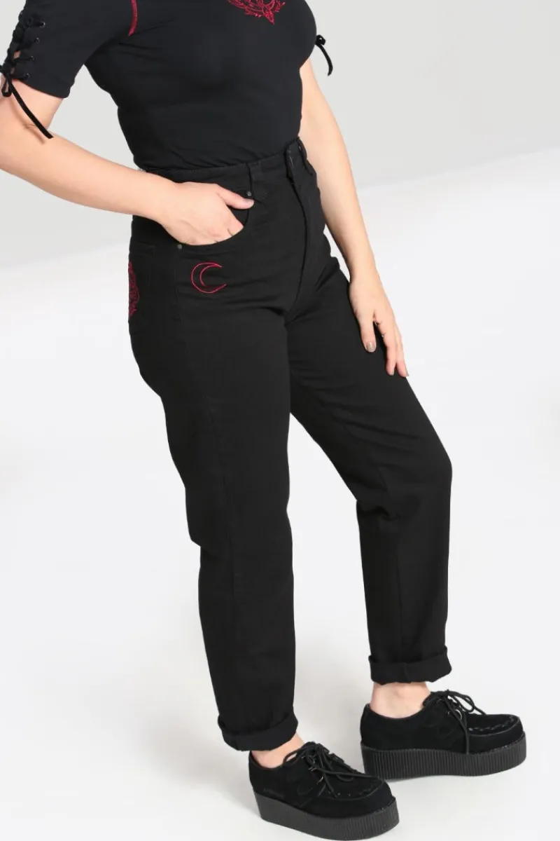 Hell Bunny Trousers & Shorts|Trousers & Shorts>Tallulah Jeans Black
