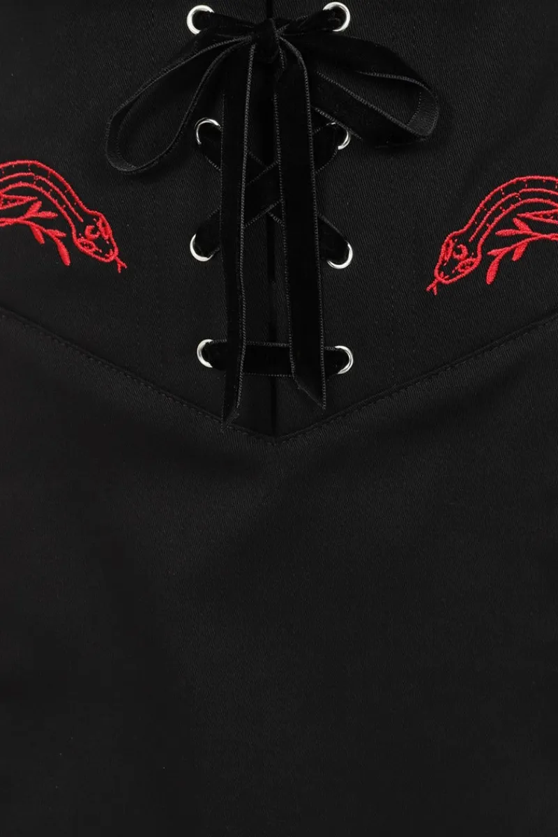 Hell Bunny Skirts|Skirts>Tallulah Mini Skirt Black
