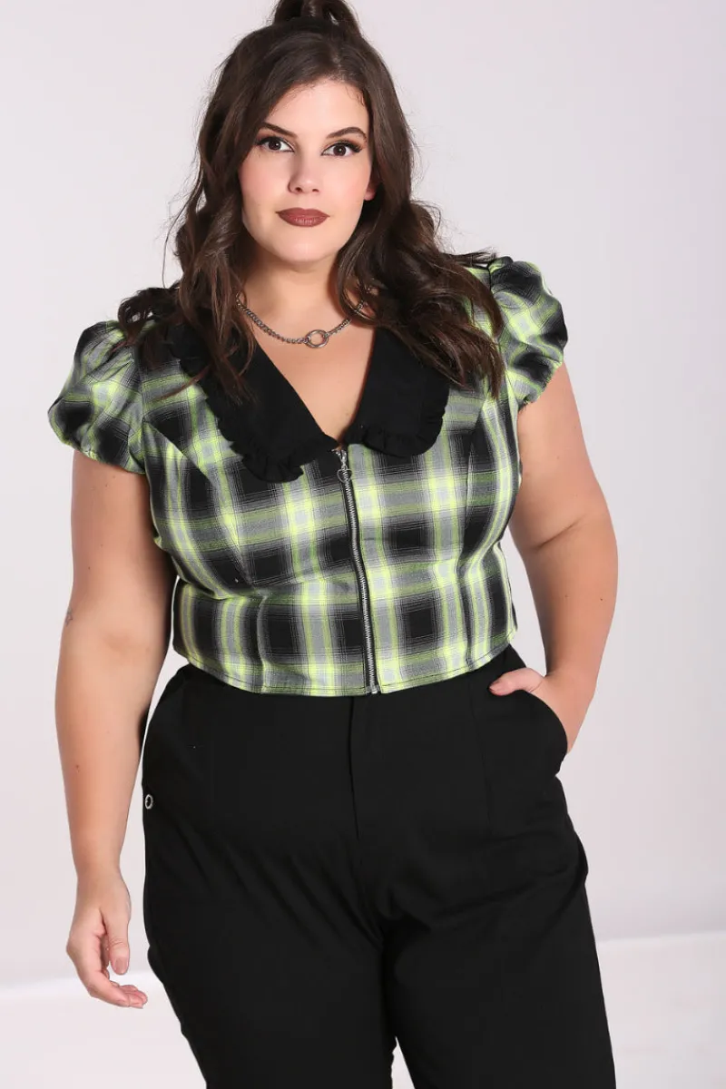 Hell Bunny Tops|Blouses>Tammy Blouse Black