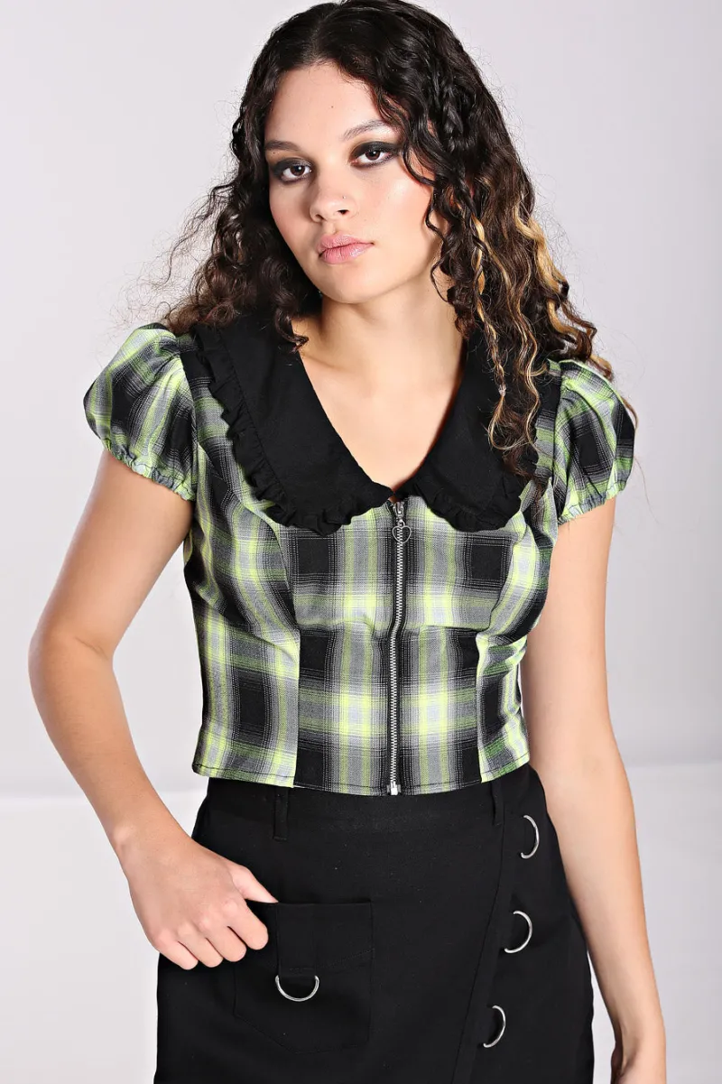 Hell Bunny Tops|Blouses>Tammy Blouse Black