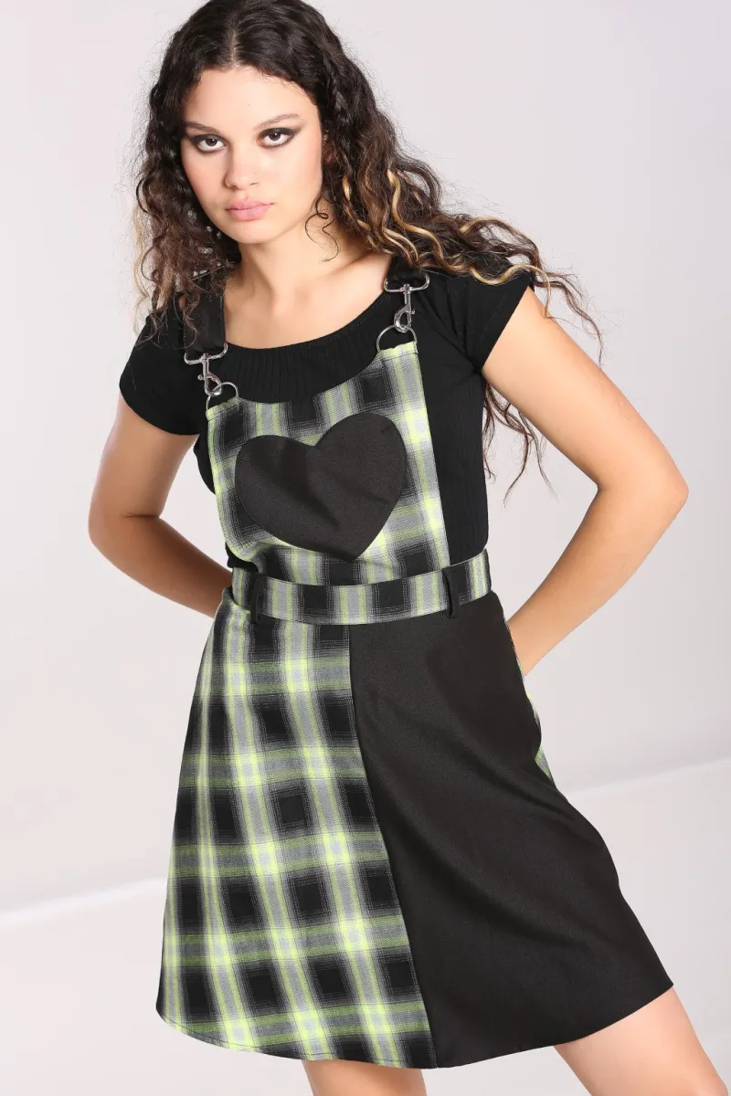 Hell Bunny Dresses|Dresses>Tammy Pinafore Dress Black