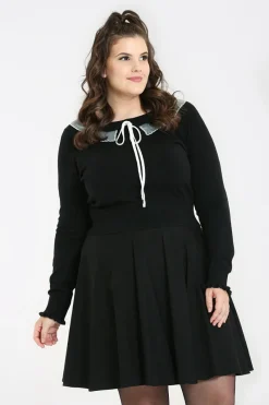 Hell Bunny Knitwear|Knitwear>Tatiana Jumper Black