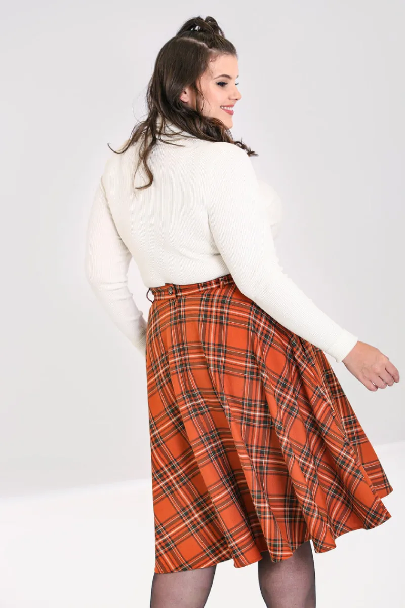 Hell Bunny Skirts|Skirts>Tawny Skirt Brown