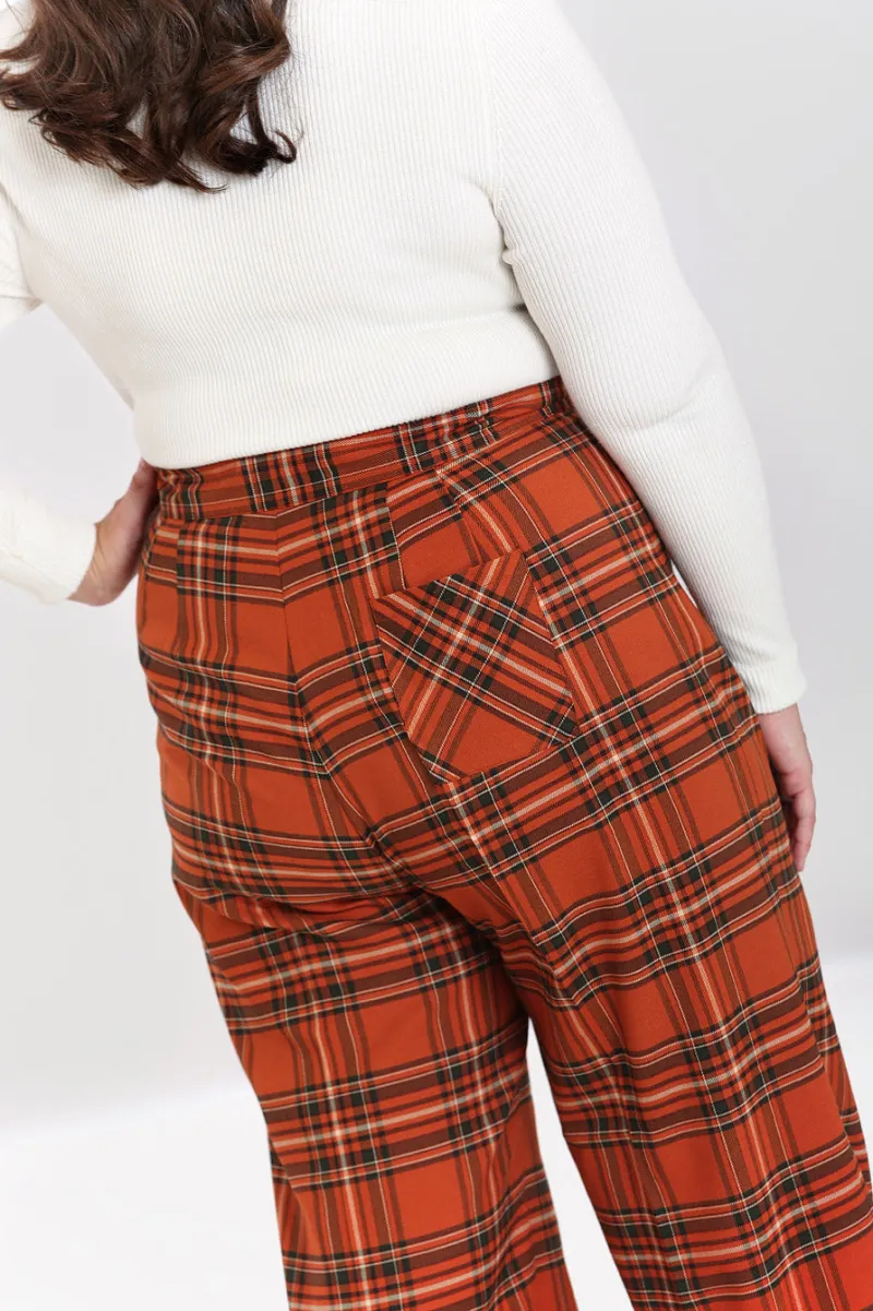 Hell Bunny Trousers & Shorts|Trousers & Shorts>Tawny Trousers Brown