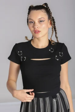 Hell Bunny Tops|Tops>Taylor Top Black