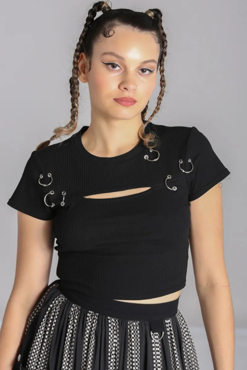 Hell Bunny Tops|Tops>Taylor Top Black