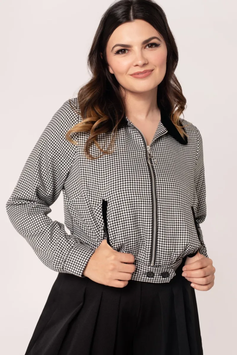 Hell Bunny Coats & Jackets|Coats & Jackets>Teddy Jacket Black/White