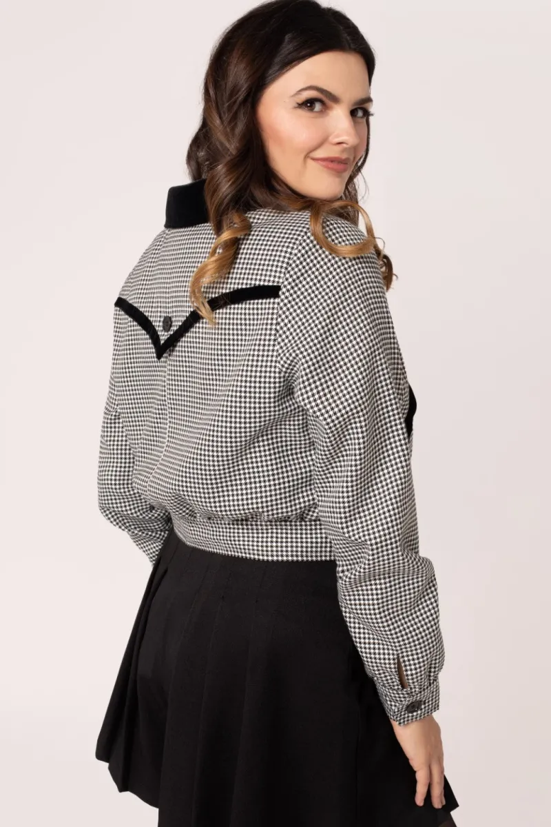 Hell Bunny Coats & Jackets|Coats & Jackets>Teddy Jacket Black/White
