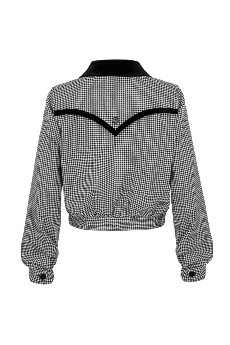Hell Bunny Coats & Jackets|Coats & Jackets>Teddy Jacket Black/White