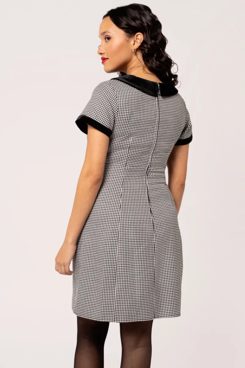 Hell Bunny Dresses|Vintage Dresses>Teddy Mini Dress Black/White