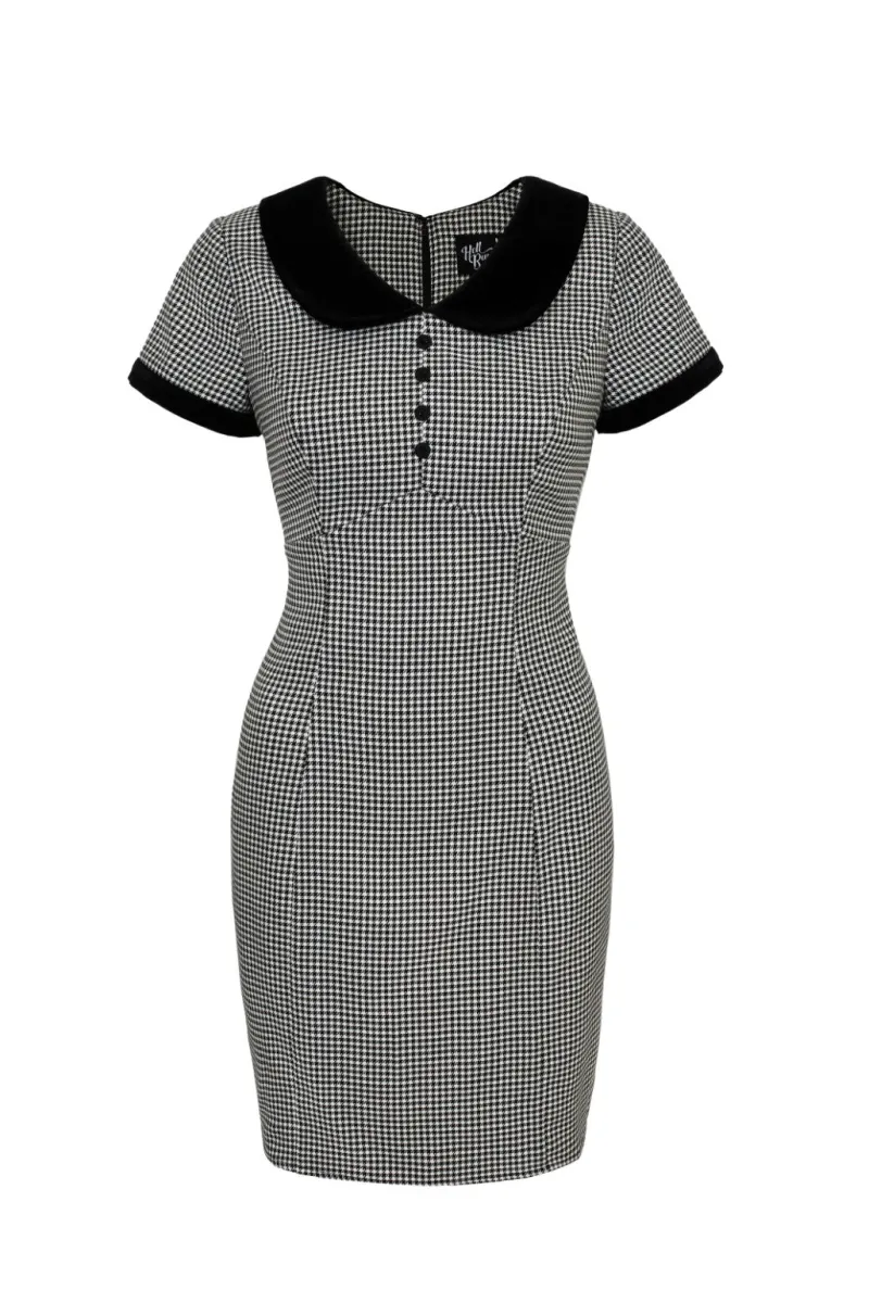 Hell Bunny Dresses|Vintage Dresses>Teddy Mini Dress Black/White