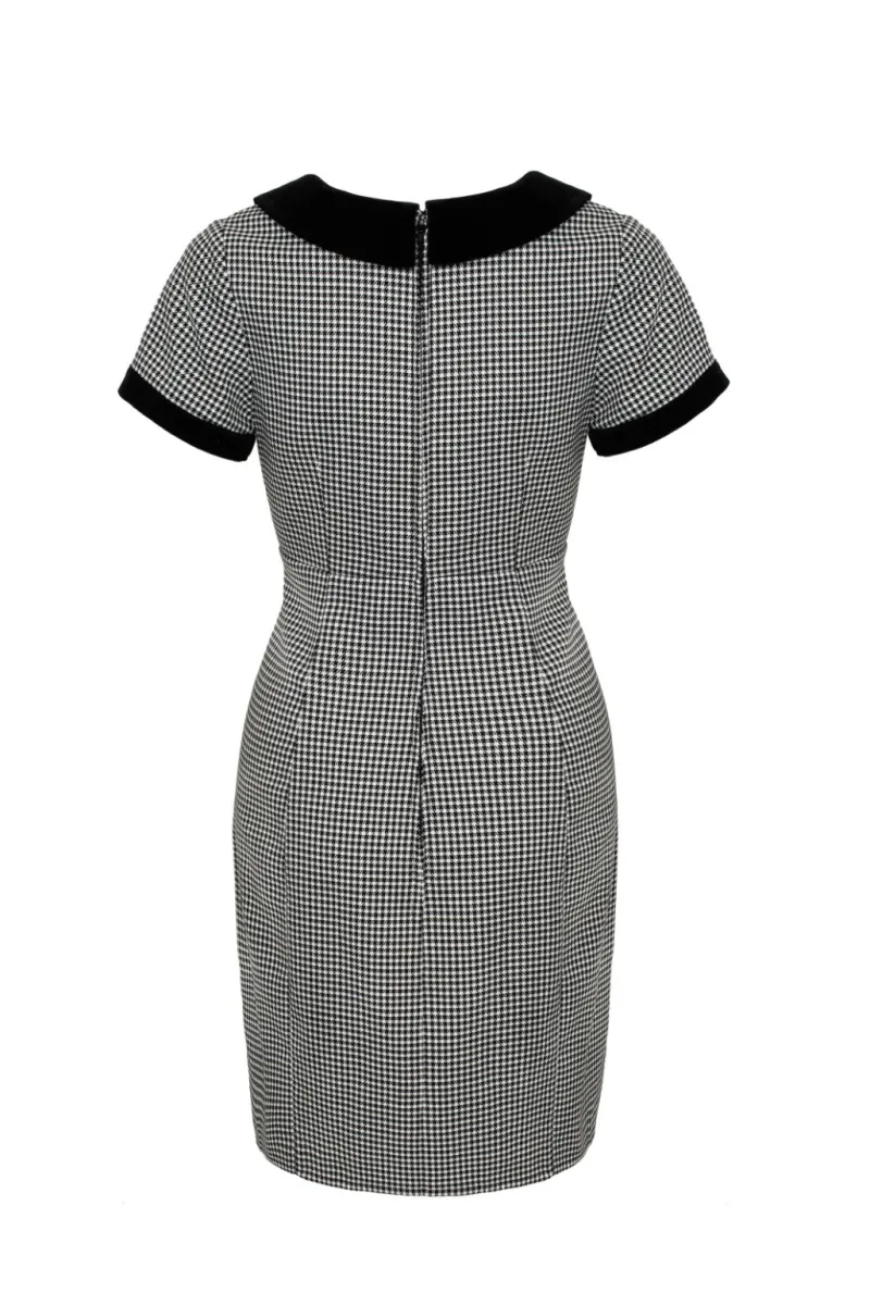 Hell Bunny Dresses|Vintage Dresses>Teddy Mini Dress Black/White