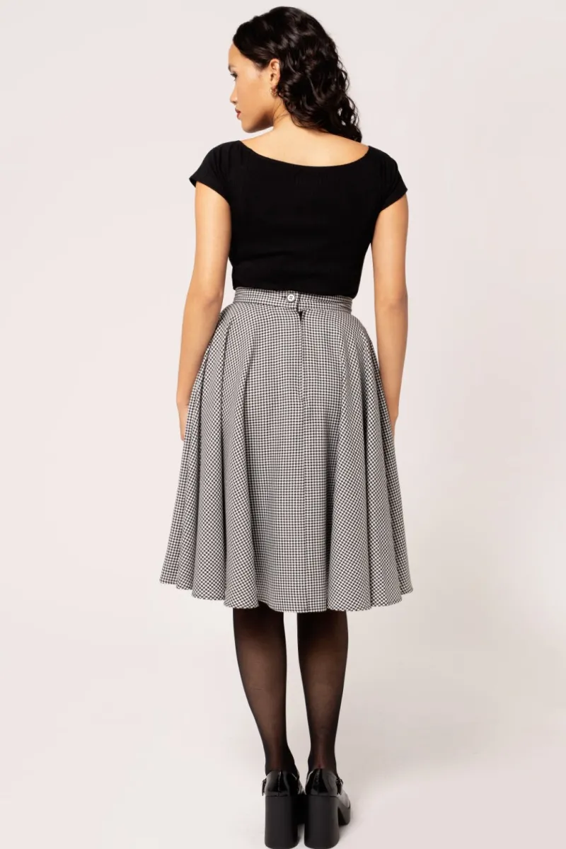 Hell Bunny Skirts|Skirts>Teddy Skirt Black/White