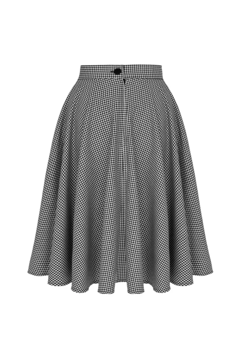 Hell Bunny Skirts|Skirts>Teddy Skirt Black/White