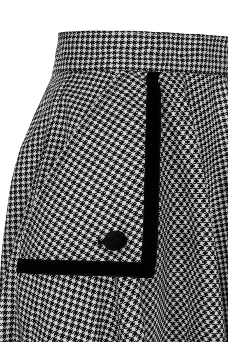 Hell Bunny Skirts|Skirts>Teddy Skirt Black/White