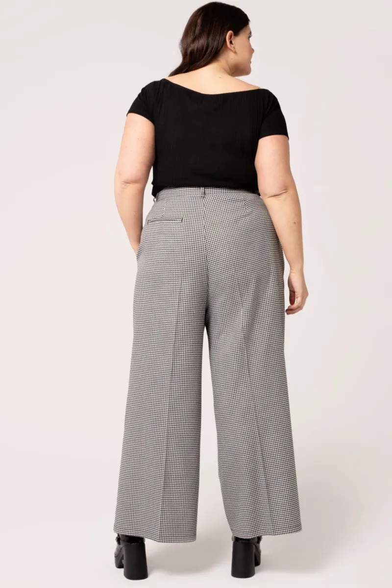 Hell Bunny Trousers & Shorts|Trousers & Shorts>Teddy Trousers Black/White