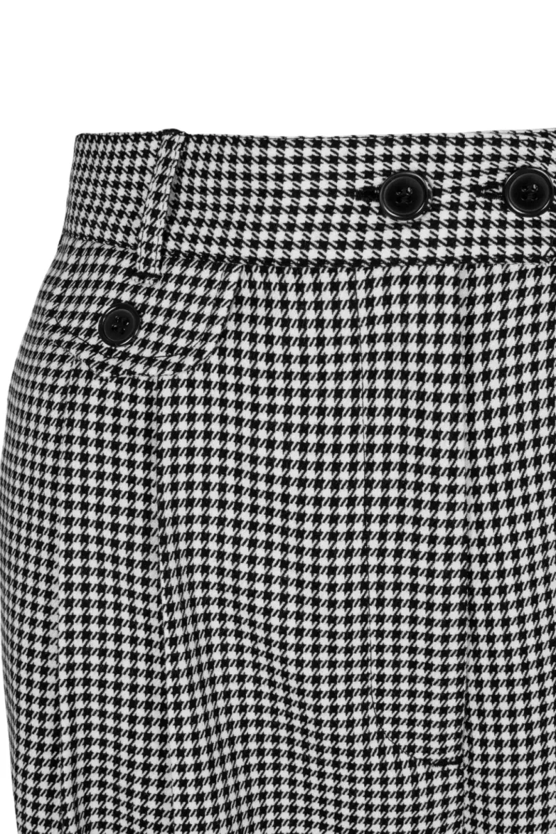 Hell Bunny Trousers & Shorts|Trousers & Shorts>Teddy Trousers Black/White