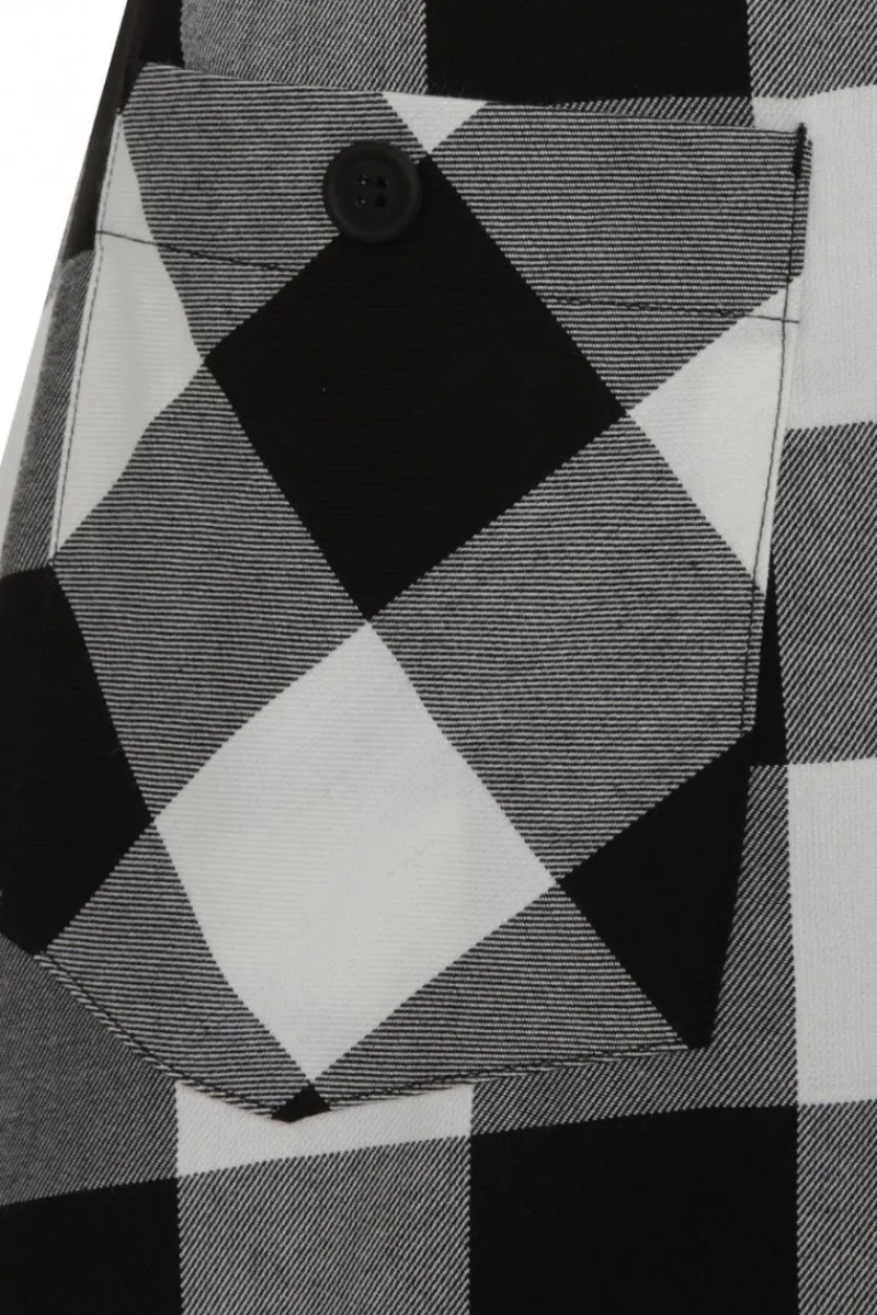 Hell Bunny Skirts|Skirts>Teen Spirit Mid Skirt Black-White