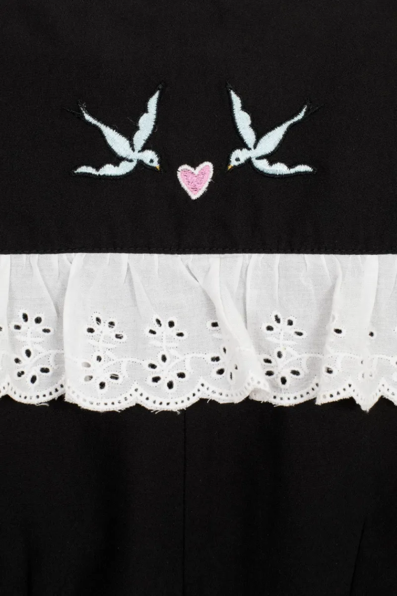 Hell Bunny Tops|Blouses>Tessie Blouse Black