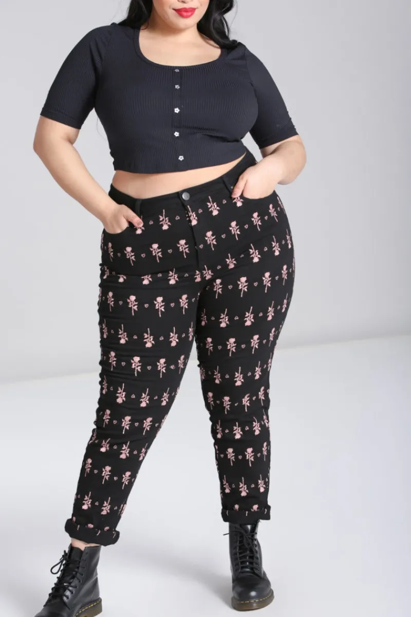 Hell Bunny Trousers & Shorts|Trousers & Shorts>The Lover Jeans Black