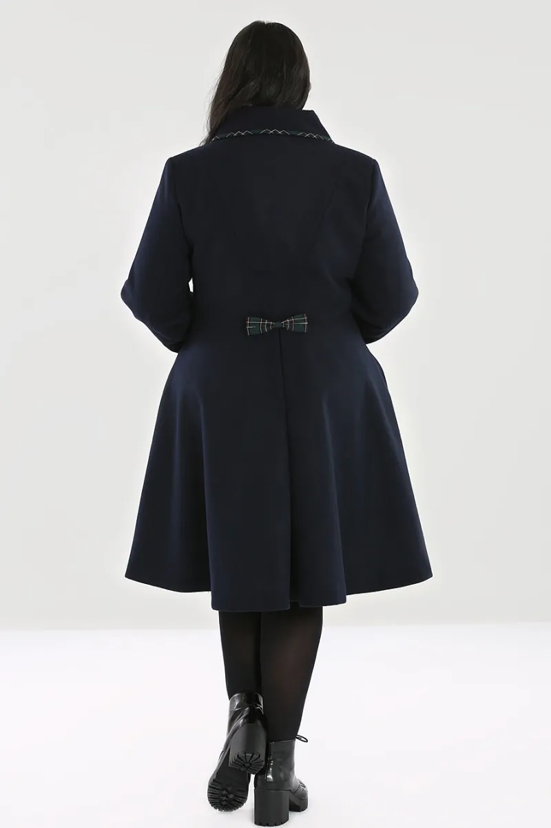 Hell Bunny Coats & Jackets|Coats & Jackets>Tiddlywinks Coat Navy