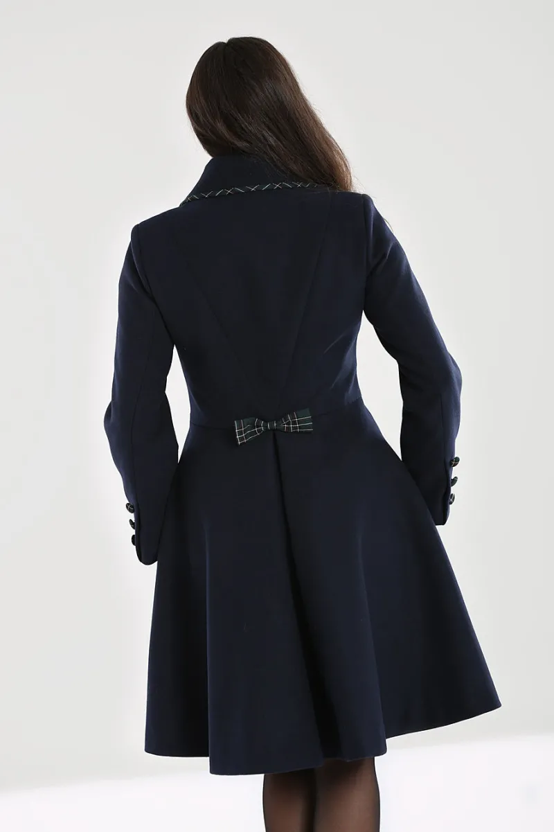 Hell Bunny Coats & Jackets|Coats & Jackets>Tiddlywinks Coat Navy