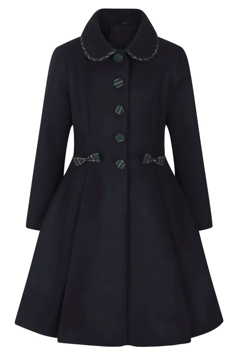 Hell Bunny Coats & Jackets|Coats & Jackets>Tiddlywinks Coat Navy