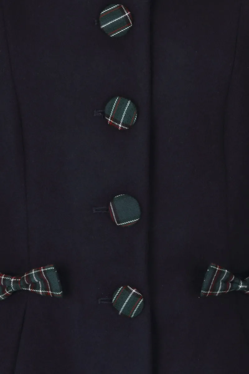 Hell Bunny Coats & Jackets|Coats & Jackets>Tiddlywinks Coat Navy