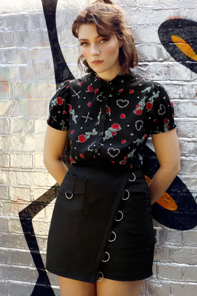 Hell Bunny Skirts|Skirts>Tifa Skirt Black