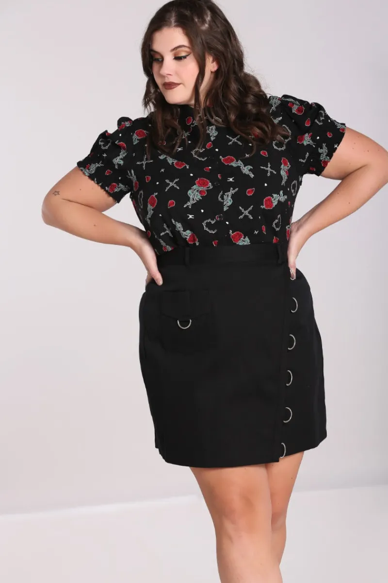 Hell Bunny Skirts|Skirts>Tifa Skirt Black