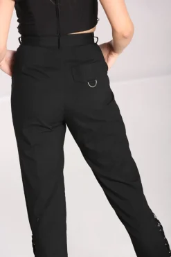 Hell Bunny Trousers & Shorts|Trousers & Shorts>Tifa Trousers Black