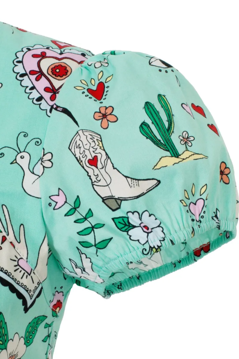Hell Bunny Dresses|Dresses With Pockets>Tijuana Midi Dress Green