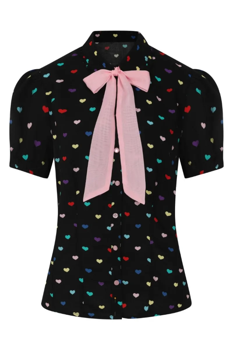 Hell Bunny Tops|Blouses>True Love Blouse Black