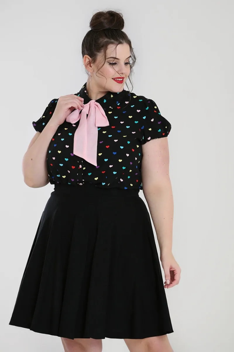 Hell Bunny Tops|Blouses>True Love Blouse Black