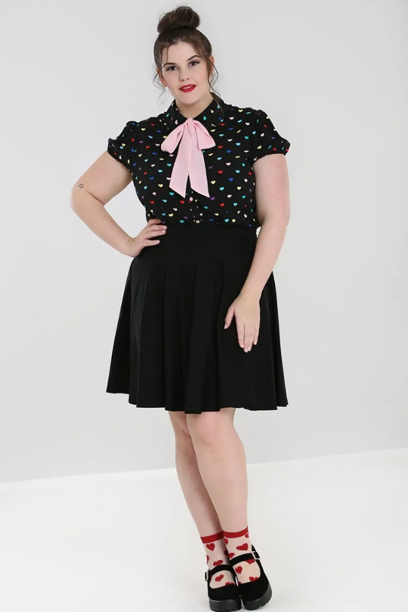 Hell Bunny Tops|Blouses>True Love Blouse Black
