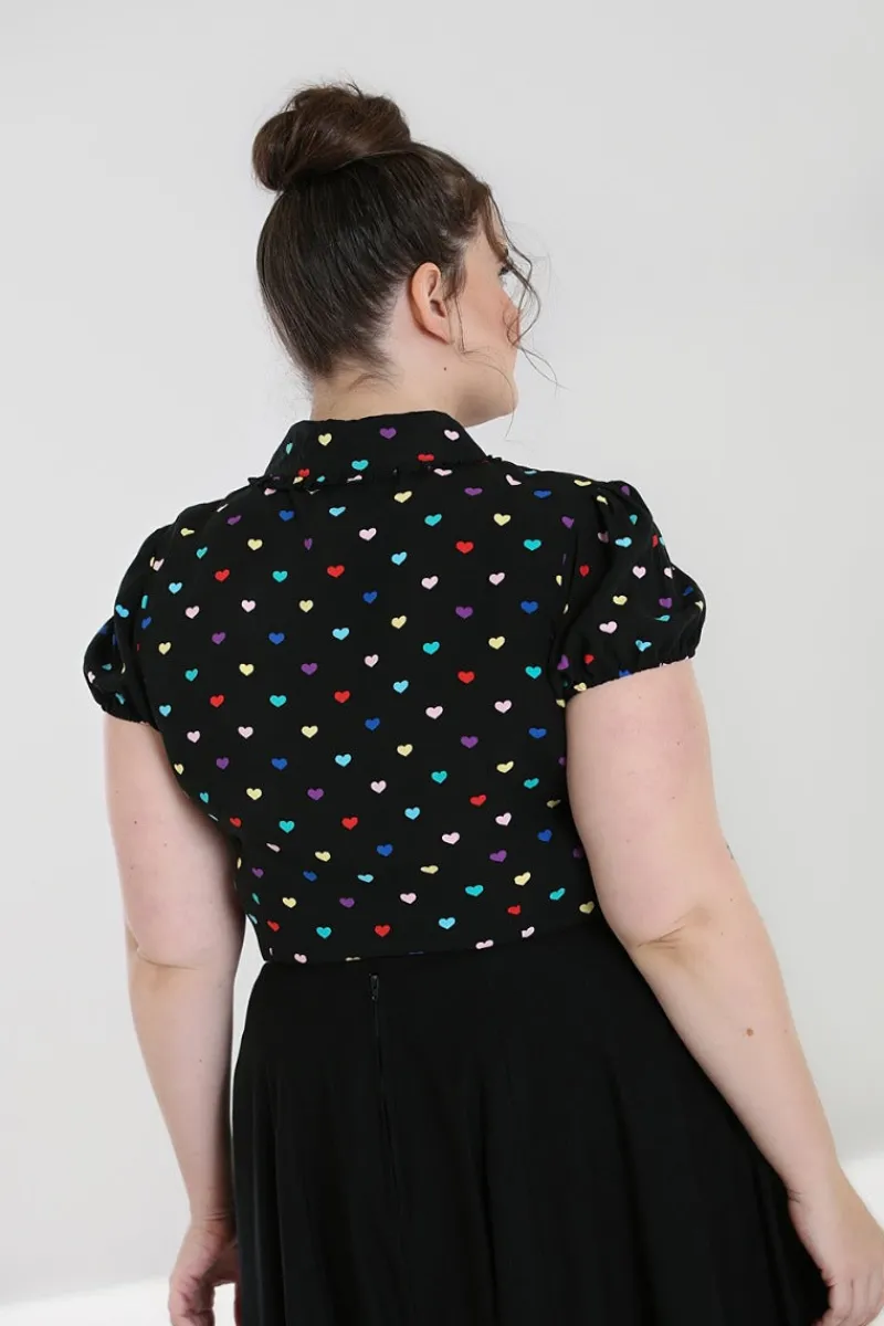 Hell Bunny Tops|Blouses>True Love Blouse Black