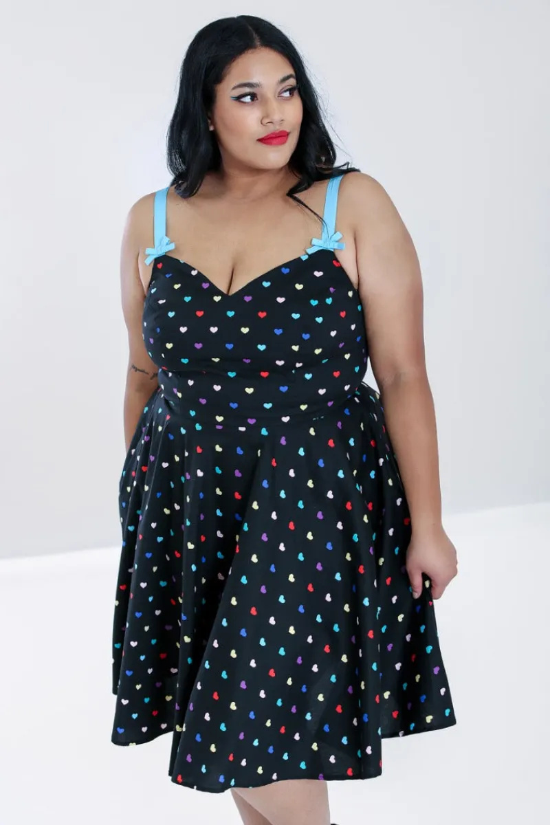 Hell Bunny Dresses|Dresses>True Love Mid Dress Black