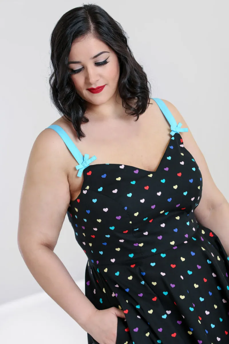 Hell Bunny Dresses|Dresses>True Love Mid Dress Black