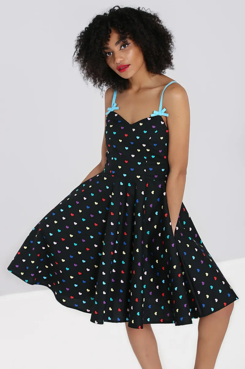 Hell Bunny Dresses|Dresses>True Love Mid Dress Black