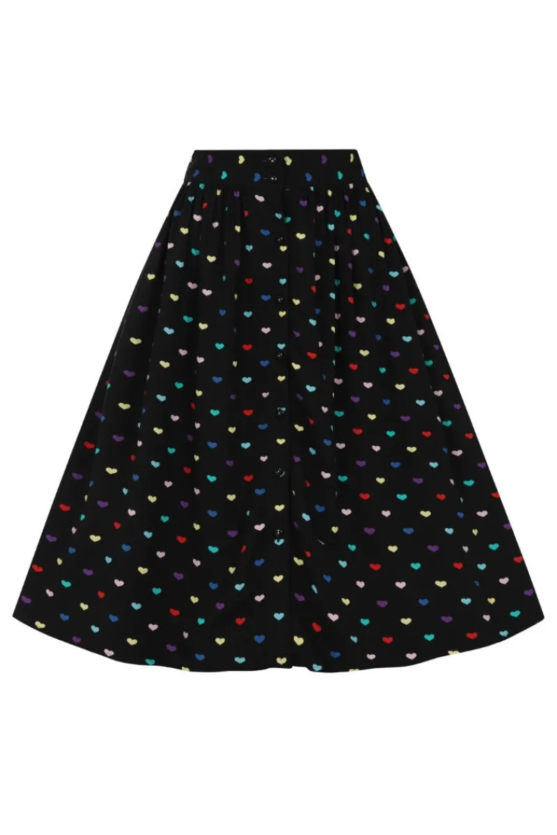 Hell Bunny Skirts|Skirts>True Love Skirt Black