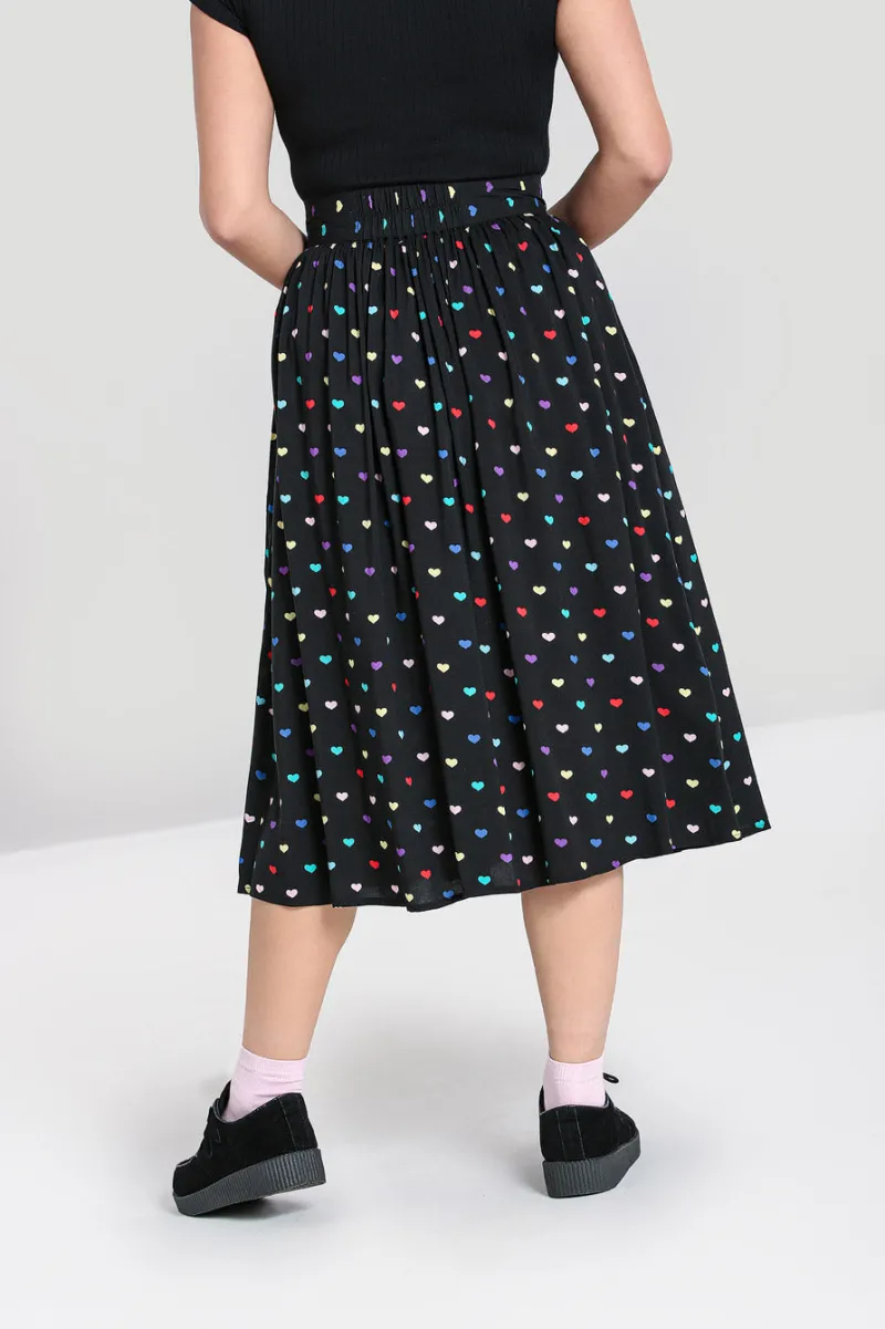 Hell Bunny Skirts|Skirts>True Love Skirt Black