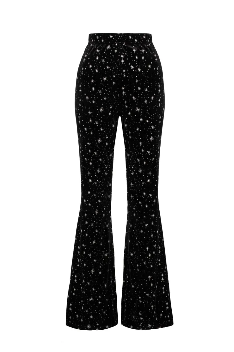 Hell Bunny Trousers & Shorts|Trousers & Shorts>Vela Trousers Black
